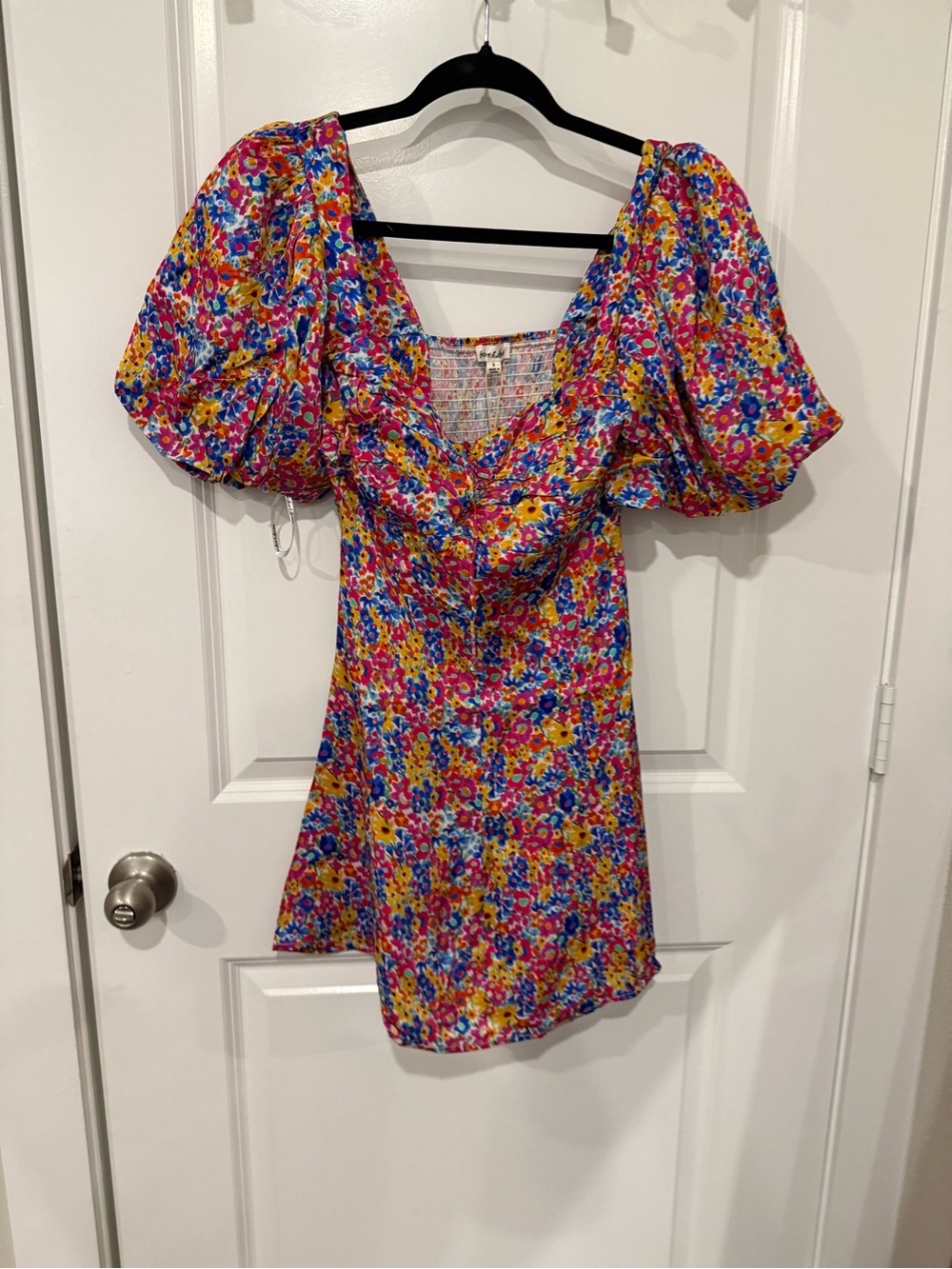 NWT LOVE AND LEMONS SASHA MINI FLORAL DRESS SIZE S - Picture 5 of 7